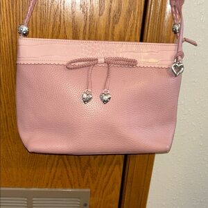 Brighton Blush Pink Shoulder Bag with Silver Accents